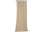 Vorhang WIRTH "Wiessee", beige (natur), B:150cm H:285cm, Baumwolle, Leinen, Modal, Gardinen, nach Maß