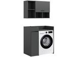 Waschmaschinenschrank Free Anthrazit