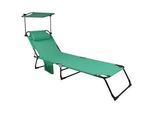 Gartenliege Bindox L ca. 55x24x185 cm Grün