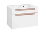 Waschtischkombination in Weiss/Eiche Sonoma 'Siena'
