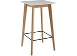 Bartisch Wohnling ca. 60x110x60 cm Weiß/Eiche