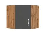 Held Eckoberschrank ca. 60 cm Anthrazit/Eiche