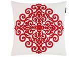 Zierkissen Ruby in Rot/Weiß ca. 45x45cm