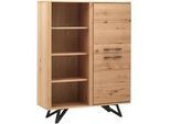 Highboard Emilio Eichefarben Echtholz/MDF