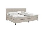 Boxspringbett Primo Taupe ca. 220x200cm
