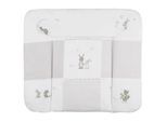 Wickelauflage Fox & Bunny Taupe/Weiß ca. 85x75cm