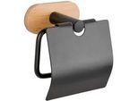 Toilettenpapierhalter in Schwarz