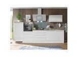 Küchenblock Premium m. Geräten Weiß/Eiche B: ca. 320cm
