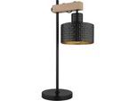 Tischleuchte Rielly in Schwarz/Gold