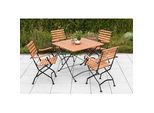 Gartengarnitur 5-tlg. Schlossgarten Holz/Metall