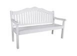 Gartenbank Austin Weiß ca. 160x103x64 cm Holz