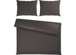 Bettwäsche Xenia Uni XXL Anthrazit ca. 200x220cm