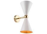 Wandleuchte Vesper Weiß/Goldfarben max. 40 Watt Wandlampe