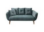 2,5-Sitzer-Sofa Baggio Blau Velours