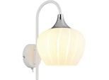 Wandleuchte Maxy Weiß/Chromfarben max. 40 Watt Wandlampe