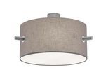 Deckeneleuchte Camden Grau/Nickel max. 60 Watt
