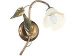 Wandleuchte Miranda Bronze/Olivgrün max. 6 Watt Wandlampe