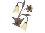 Wandleuchte Alga Bronzefarben max. 6 Watt Wandlampe