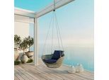 Hängesessel Elodie Blau Kunststoff/Outdoorstoff