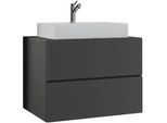 Waschtischkombi Lendas ca. 80 cm Anthrazit