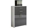 Aktenschrank Office Edition Weiß/Anthrazit