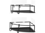 Duschregal Cubiko Schwarz, 2er Set