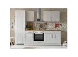 Küchenleerblock Anton ohne Geräte Weiß/Eiche