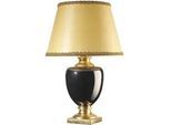 Tischleuchte Mozart Schwarz/Gold/Braun max. 22 W