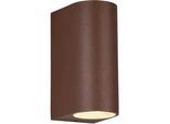 Außenwandleuchte Roya Rostfarben max. 35 Watt Wandlampe