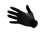 Portwest Einmalhandschuhe A925, ungepudert, strukturierte Oberfläche, Nitrilgummi, S, schwarz, Box mit 100 Stück