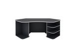 byLIVING Schreibtisch THANATOS, Breite 198 cm, weiß/anthrazit, XXL Tischplatte