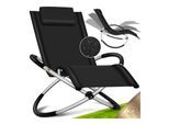 KESSER® Relaxliege Liegestuhl Gartenliege Gartenstuhl Klappstuhl faltbar Schwungliege Schaukelsessel ergonomische Relaxsessel wetterfest 180 kg Belastung 174 x 78 x 89 cm