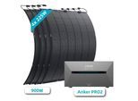 Solarmars® 900W Balkonkraftwerk Topcon Flexible Solar Panel mit Speicher, Anker SOLIX Solarbank 2 E1600 pro, 1,6kWh