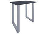 Bartisch XONA Silber/ Honigeiche ca.110x102x80cm