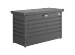 Kissenbox , Dunkelgrau , Metall , 101x61x46 cm , Deckel aufklappbar, rostfrei, wetterbeständig, Gasdruckfeder , Gartenzubehör, Gartenbox