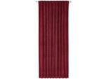 Esposa Fertigvorhang , Bordeaux , Textil , Uni , 140x245 cm , ISO 9001, Oeko-Tex® Standard 100 , für Stange und Schiene geeignet, mit Kombiband , Heimtextilien, Vorhänge, Fertigvorhänge