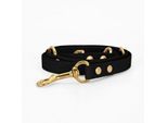 THE DOG IDEA Biothane Hundeleine Gold Schwarz