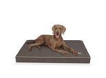 Knuffelwuff orthopädische Hundematte Palomino aus laser-gestepptem Kunstleder braun/ grau XXL