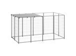 VidaXL Hundezwinger silber 2,2 m, 1,1 m, 1,1 m