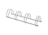 Schäfer Shop Select Fahrradständer, 1-seitig, für 4 Fahrräder, 2 x für Reifenbreite 55 mm + 2 x für Reifenbreite 70 mm, B 330 x T 1170 x H 250 mm, Stahl