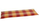 Bankauflage GO-DE, bunt (gelb, rot, terracotta), B:112cm H:6cm T:46cm, Obermaterial: 50% Baumwolle, 50% Polyester, Polsterauflagen, Bankauflage