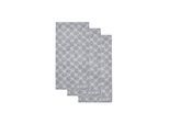 Handtuch JOOP "Handtuch Classic / Infinity / Signature 3er Pack", grau (grau cornflower), B:50cm, Obermaterial: 100% Baumwolle CO., Handtücher, Handtuch