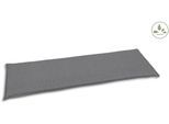 Bankauflage GO-DE, grau (hellgrau), B:48cm H:148cm, Bezug: 100% Polyester, Polsterauflagen, Bankauflage, 3 Sitzer, wasserabweisend