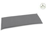 Bankauflage GO-DE "TOPSELLER", grau (hellgrau), B:48cm H:115cm, Bezug: 100% Polyester, Polsterauflagen, Bankauflage, 2 Sitzer, wasserabweisend