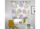 Raffrollo OTTO HOME "Belem" Gr. 5, beige, B:120cm H:140cm, Voile, Obermaterial: 100% Polyester, Raffrollos, Raffrollo, Transparent, Voile, Polyester