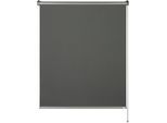 Seitenzugrollo "Thermorollo Martha", grau (anthrazit), B:100cm H:150cm, Polyester, SCHÖNER WOHNEN-KOLLEKTION, Rollos, Seitenzugrollo, Schöner Wohnen Rollo, geklebt