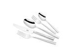 Justinus Besteckset Art, Edelstahl, Metall, 30-teilig, 25x5x43 cm, rostfrei, Vollheftmesser, Essen & Trinken, Besteck, Besteck-Sets