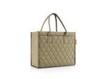 Reisenthel Einkaufstasche Daily shopper rhombus olive, Olivgrün, Textil, 42x35x17 cm, großes Hauptfach, Freizeit, Koffer & Taschen, Einkaufstaschen