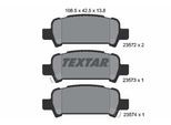 TEXTAR Bremsbelagsatz, Scheibenbremse 2357202 für SAAB Subaru MITSUBISHI