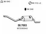 ASSO Endschalldämpfer 587003 für VW